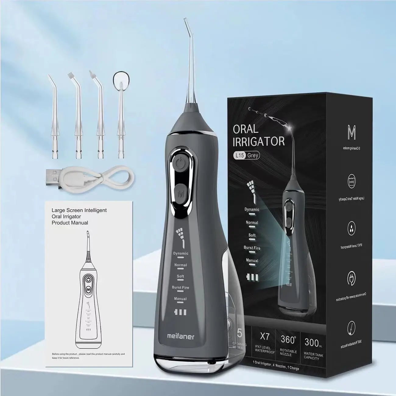 LISM Oral Irrigator and Tooth Scaler L15 Gray