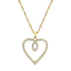 Love Pendant Necklace - A New Trend Clavicle Chain Jewelry for Women and Girls, perfect for Valentine's Day Gift N2131