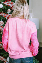 LOVE Sequin Dropped Shoulder Sweatshirt