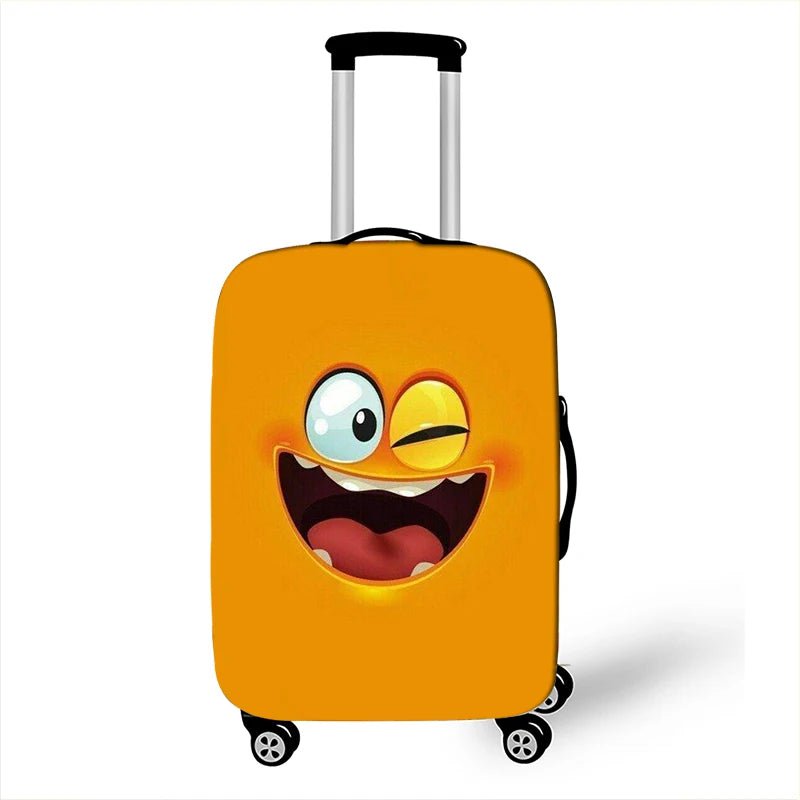 Luggage Cover Funny Expression Print Protective Sheath Travel Suitcase Elastic Dust Cases Fit 18 - 32 Inches Baggage Accessorie pxtgaoguai41 / M