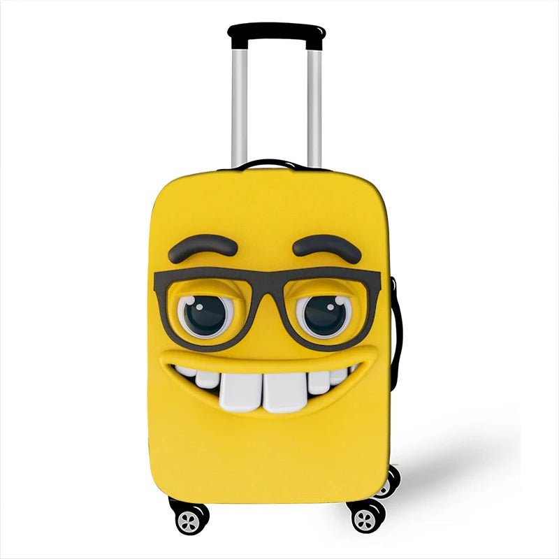 Luggage Cover Funny Expression Print Protective Sheath Travel Suitcase Elastic Dust Cases Fit 18 - 32 Inches Baggage Accessorie pxtgaoguai45 / M