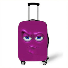 Funny Expression Print Luggage Cover