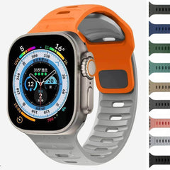 Luminous Silicone Band for Apple Watch - Compatible with iWatch Ultra/8/7/3/5/6/SE/4, Available in Various Sizes