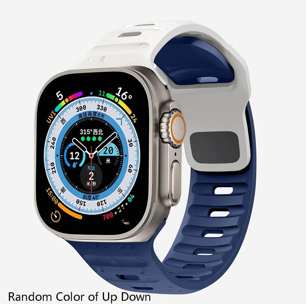 Luminous Silicone Band for Apple Watch - Compatible with iWatch Ultra/8/7/3/5/6/SE/4, Available in Various Sizes