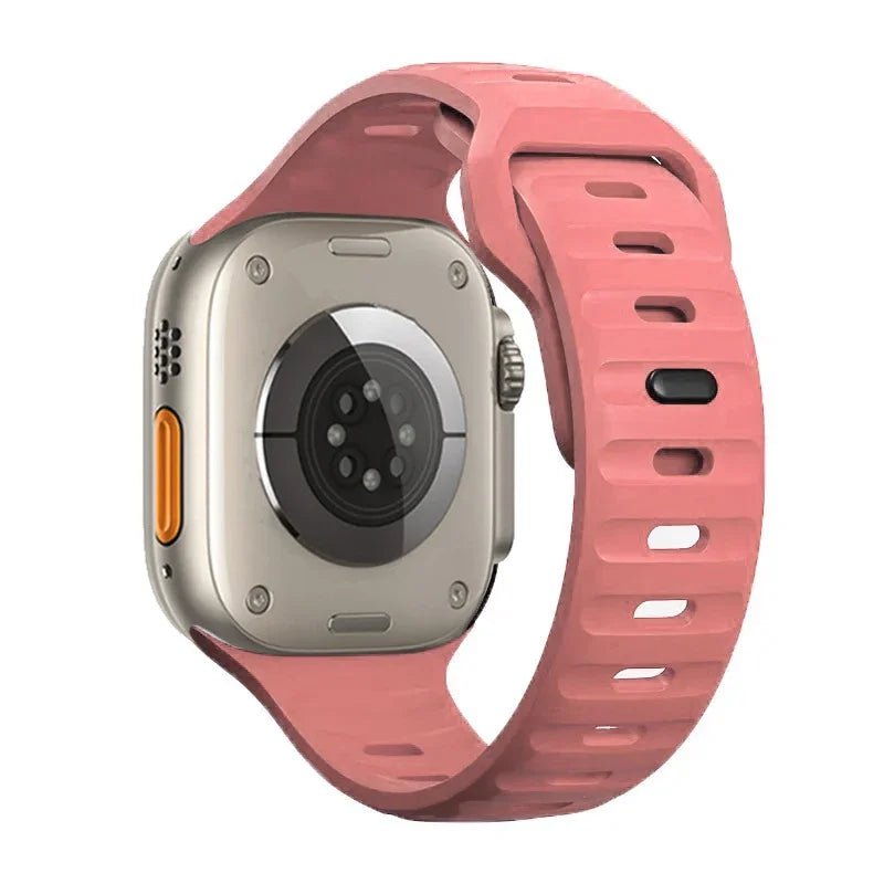Luminous Silicone Band for Apple Watch - Compatible with iWatch Ultra/8/7/3/5/6/SE/4, Available in Various Sizes Pink / 42mm 44mm 45mm 49mm / CHINA