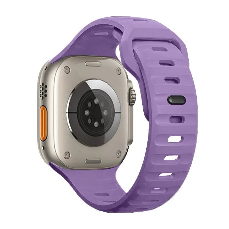 Luminous Silicone Band for Apple Watch - Compatible with iWatch Ultra/8/7/3/5/6/SE/4, Available in Various Sizes Purple / 42mm 44mm 45mm 49mm
