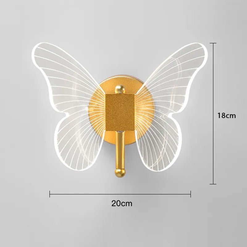 Lustre LED Butterfly Pendant Light: Ceiling, Kitchen, Bedside, Living Room Decor - Nordic Pendant Lamp Fixture A No Switches / 3 Light Color