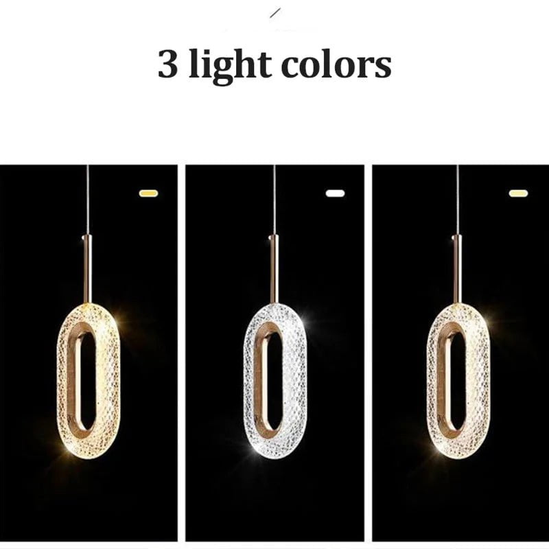 Lustre LED Pendant Lights: Hanging Lamps for Ceiling, Kitchen, Dining Table, Bedside, Living Room Decor