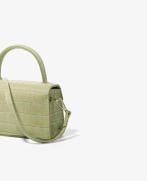 Luxe Crocodile Leather Mini Bag