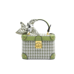 Luxe Green Scarf Accent Couture Bag