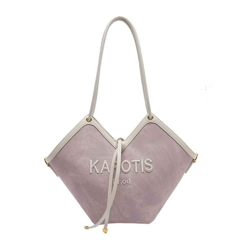 Luxe Nude Top Handle Tote Bag