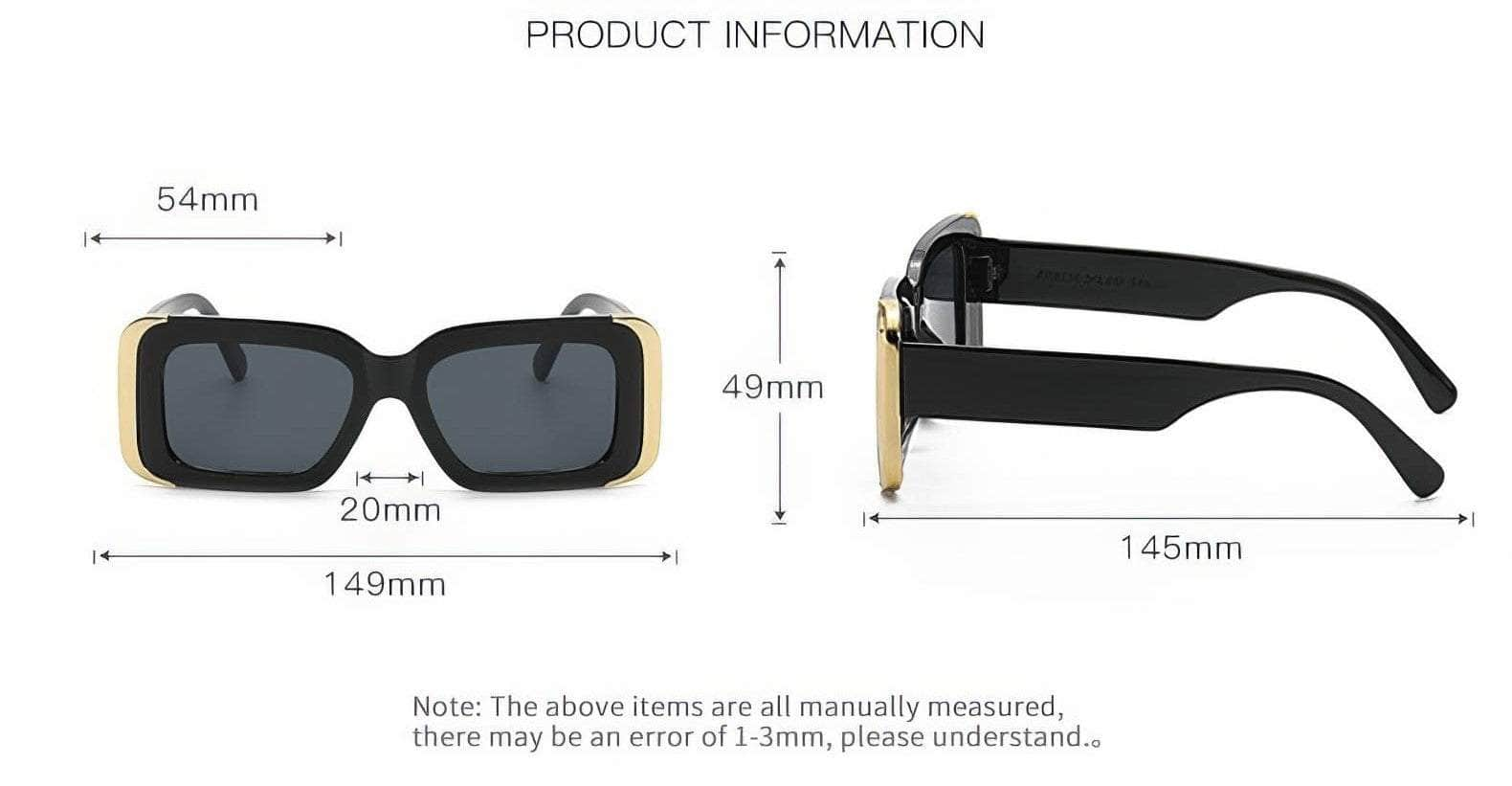 Luxurious Granite Marble Thick Sunglasses