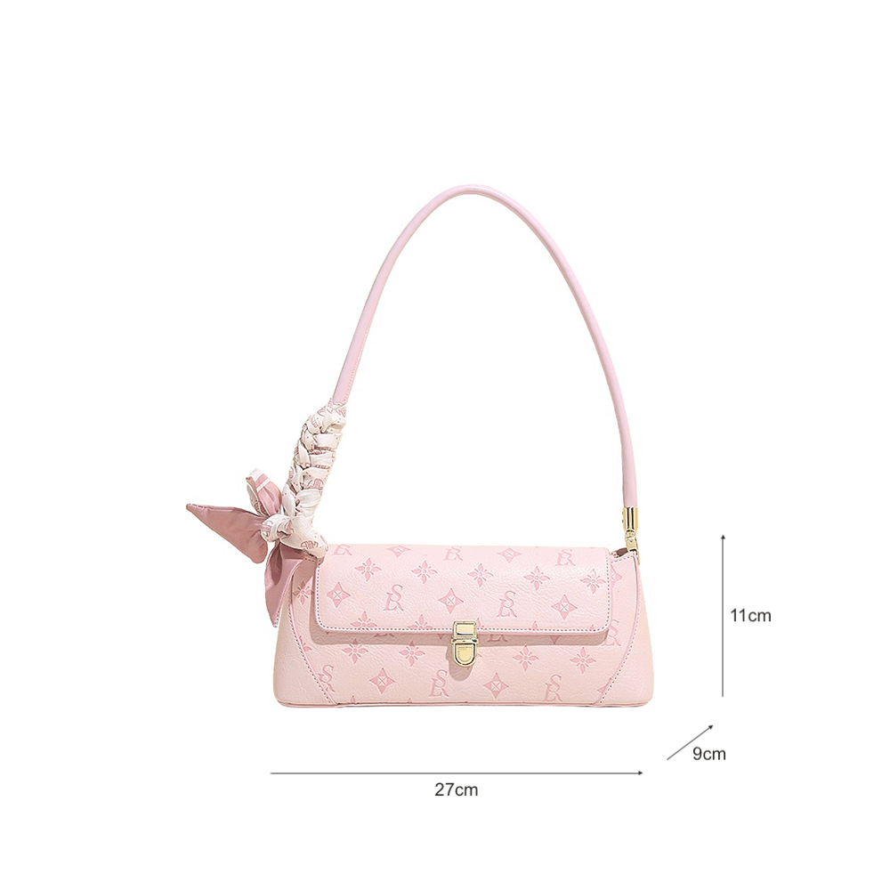 Luxurious Pink Monogram Pochette Shoulder Bag