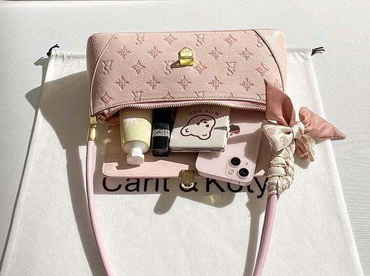 Luxurious Pink Monogram Pochette Shoulder Bag