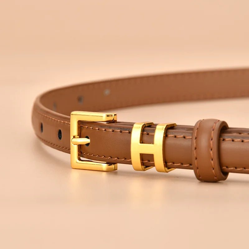 Luxury Brand Leather Women's Waist Belt
