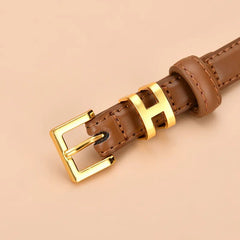 Luxury Brand Leather Women's Waist Belt
