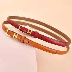 Luxury Brand Leather Women's Waist Belt