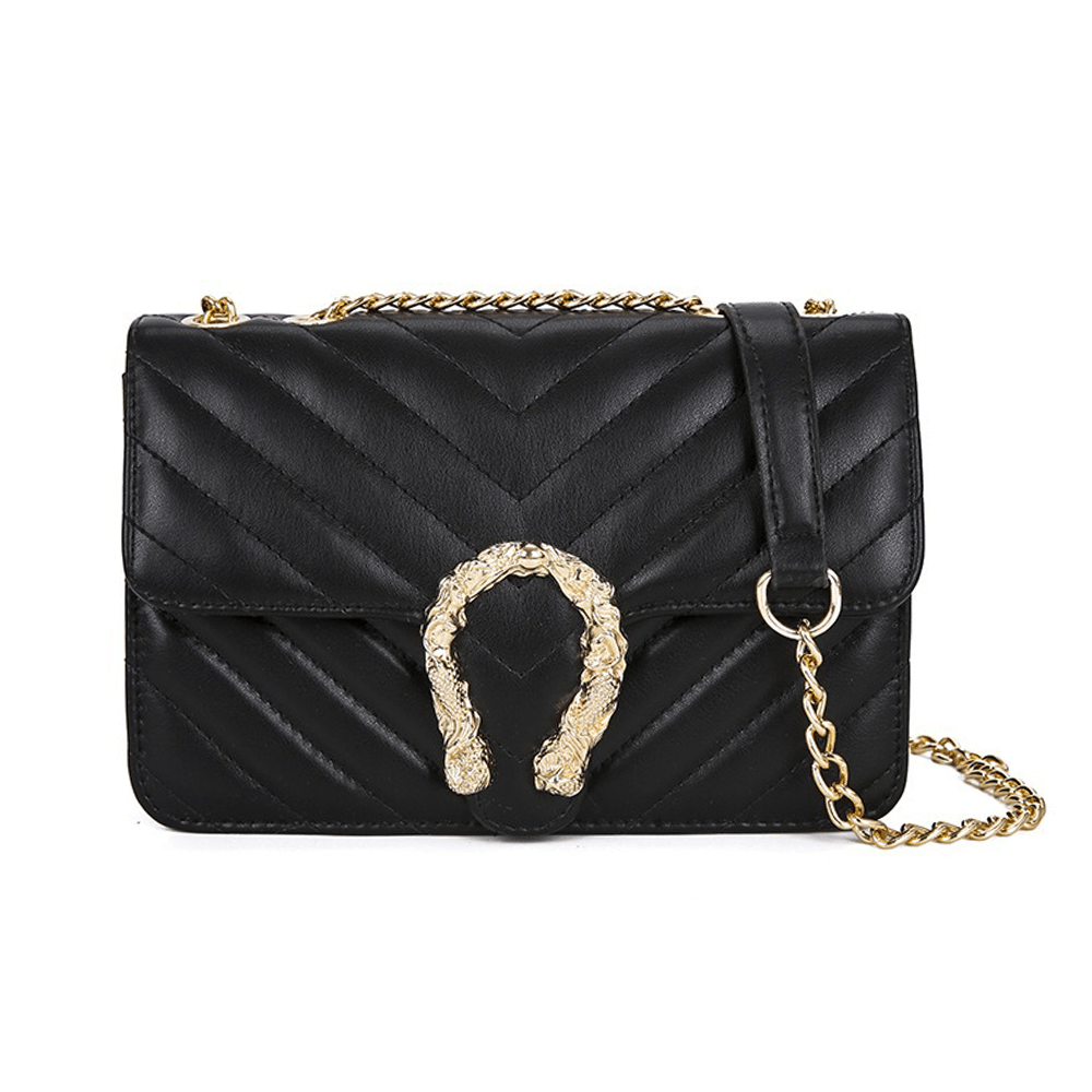 Luxury Chain Shoulder Bag Black