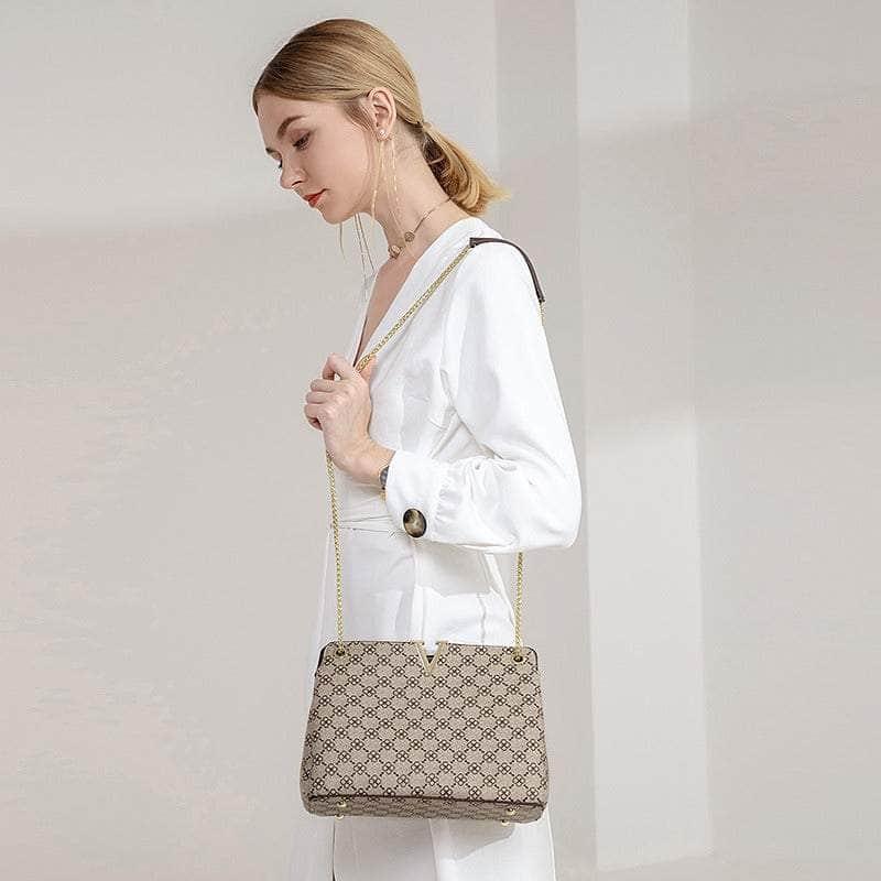 Luxury Chain Shoulder Crossbody Leather Sling Bag