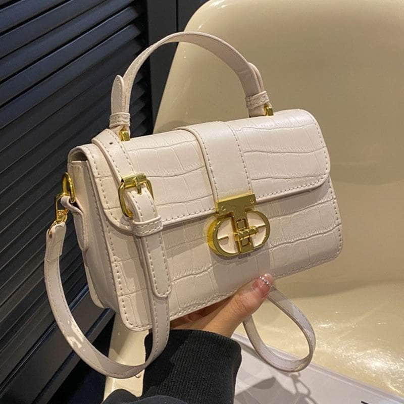 Luxury Croc Skin Leather Handbag