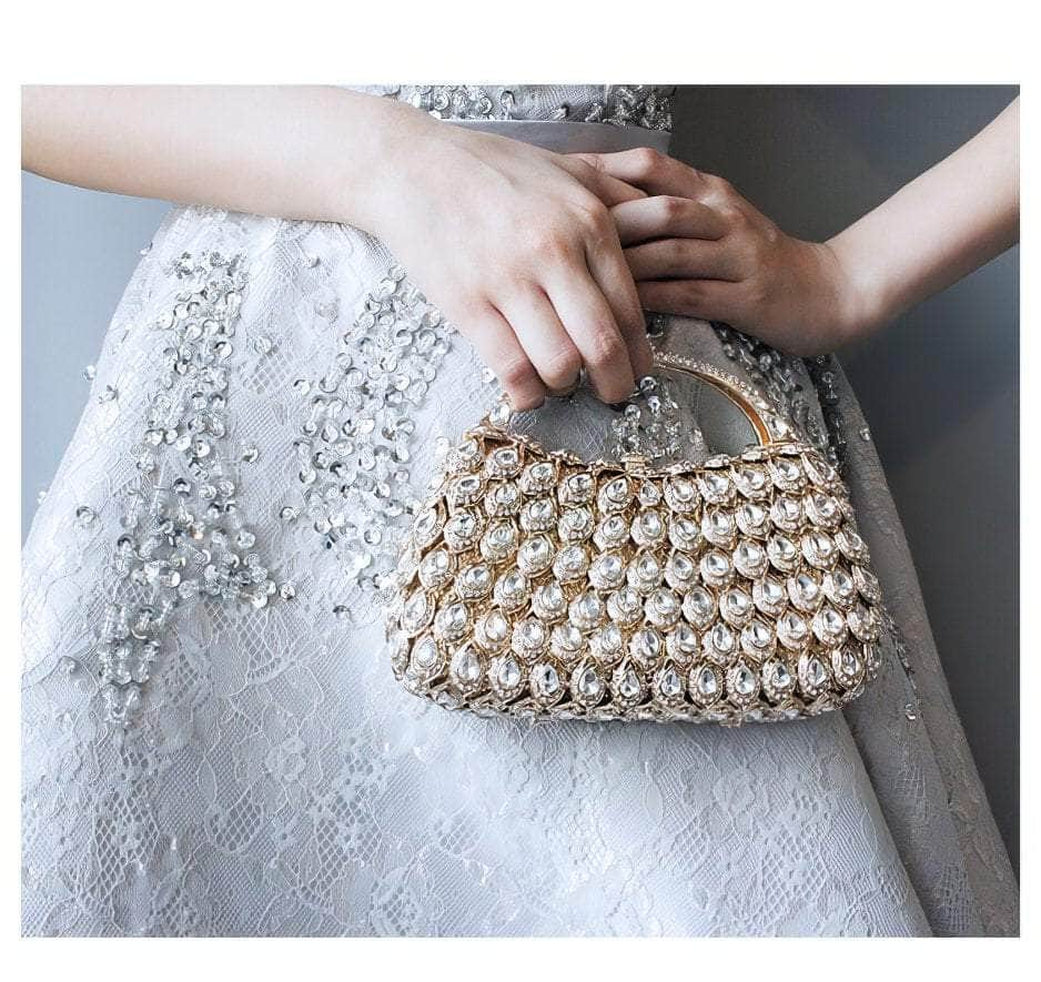 Luxury Crystal Rhinestone Diamante Evening Clutch