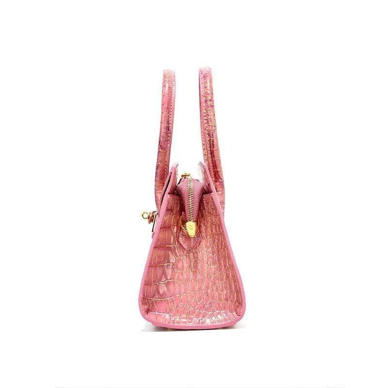 Luxury Exotic Crocodile Skin Leather Handbag