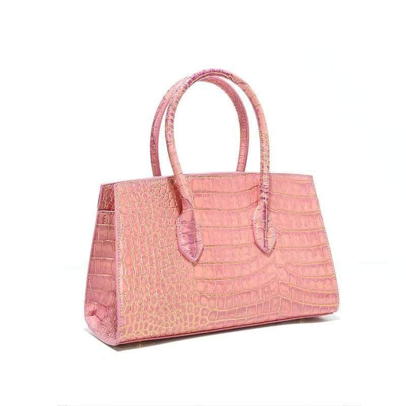 Luxury Exotic Crocodile Skin Leather Handbag