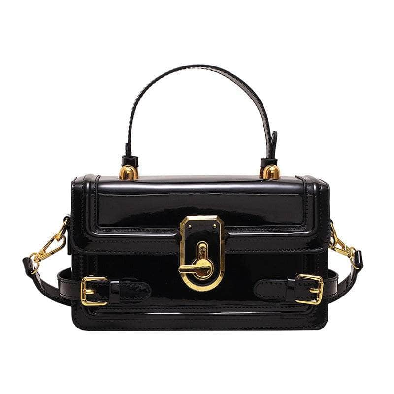 Luxury Flap Handbag with Buckle Decor