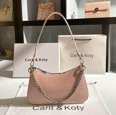 Luxury Gradient Underarm Chain Bag Pink