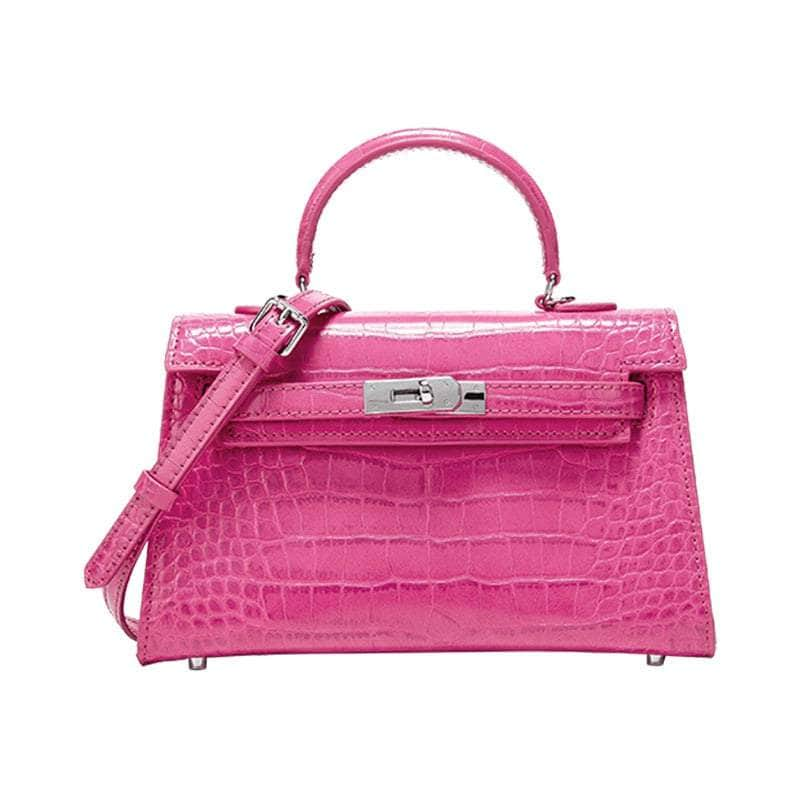 Luxury Leather Crossbody Alligator Handbag