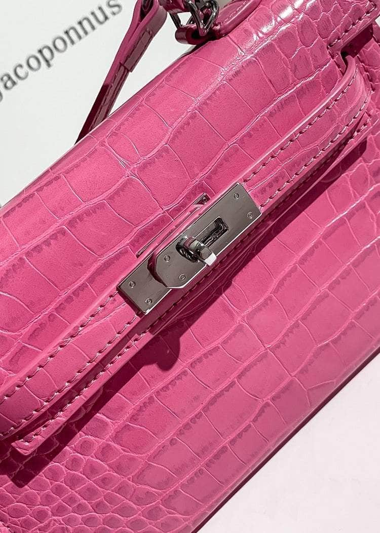 Luxury Leather Crossbody Alligator Handbag