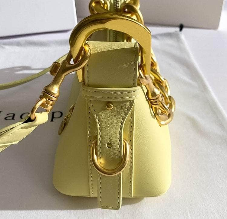 Luxury Leather Gold Chain Bag