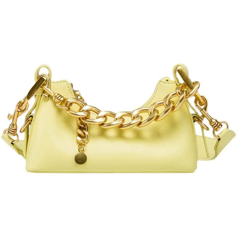 Luxury Leather Gold Chain Bag