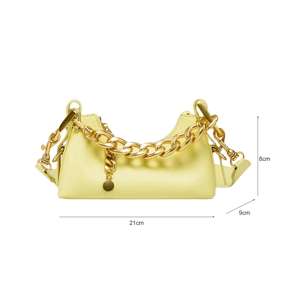 Luxury Leather Gold Chain Bag