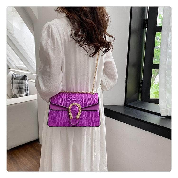 Luxury Leather Shoulder Purse Chain Bag