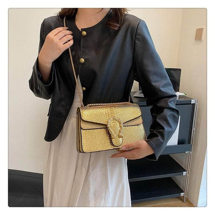 Luxury Leather Shoulder Purse Chain Bag