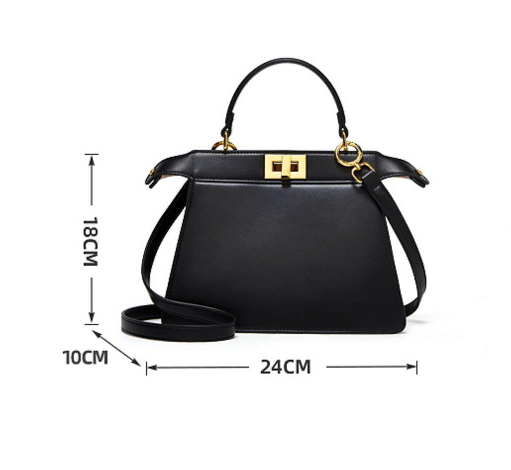 Luxury Leather Tote Handbag