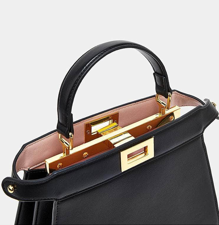 Luxury Leather Tote Handbag