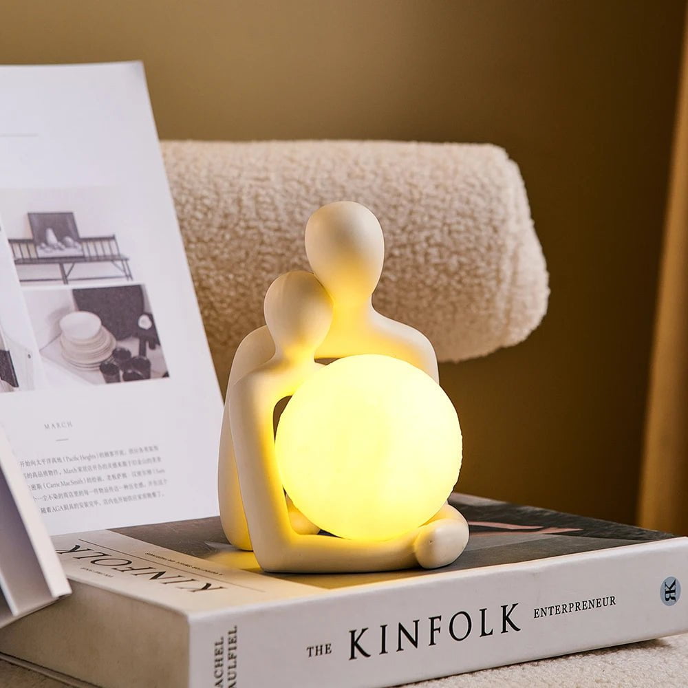 Luxury LED Art Home Decor: Nordic Figurines