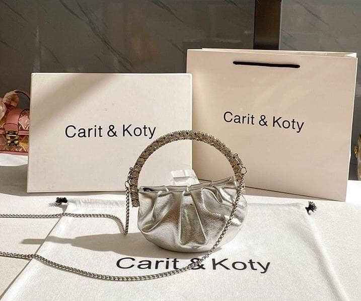 Luxury Mini Diamond Circular Handle Purse