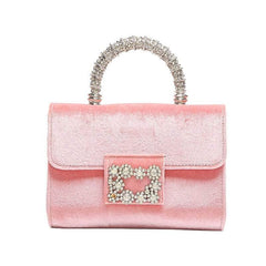 Luxury Rhinestone Flower Shoulder Chain Handbag