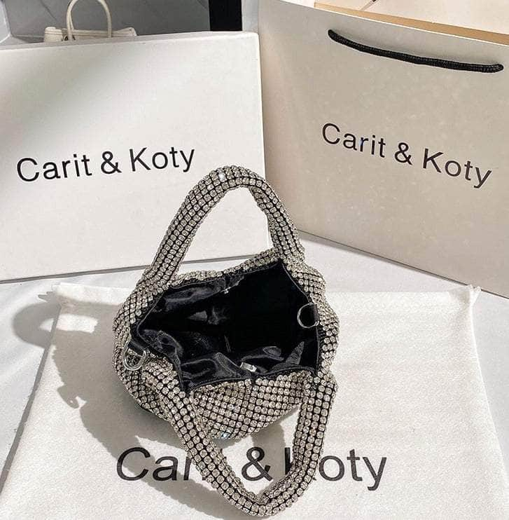 Luxury Shinny Rhinestone Bucket Bag