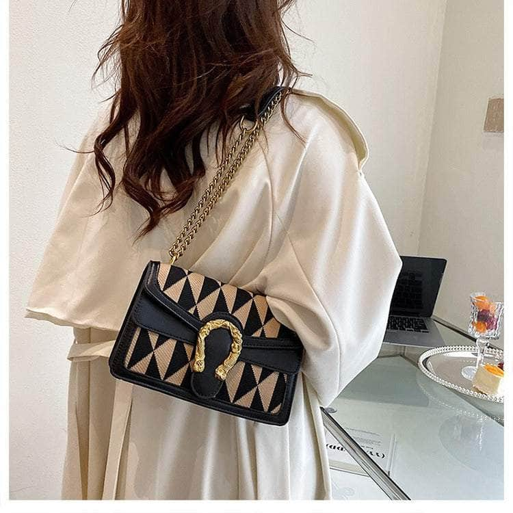 Luxury Shoulder Crossbody Chain Leather Purse