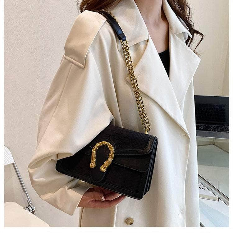 Luxury Shoulder Crossbody Chain Leather Purse