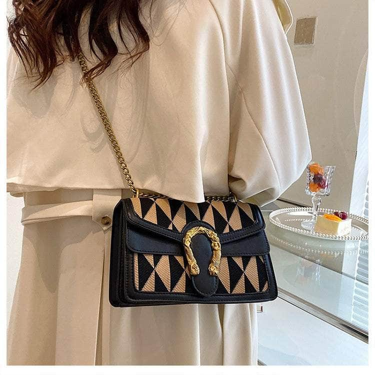 Luxury Shoulder Crossbody Chain Leather Purse