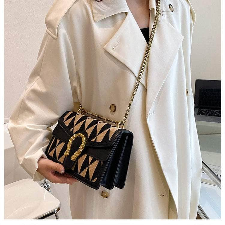 Luxury Shoulder Crossbody Chain Leather Purse