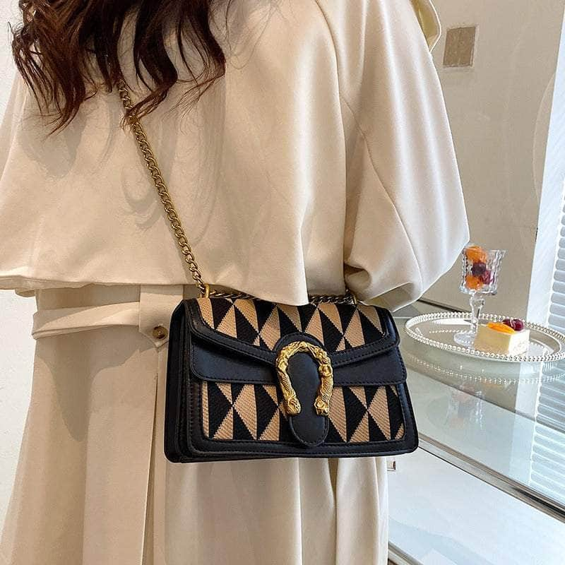 Luxury Shoulder Crossbody Chain Leather Purse