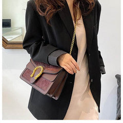 Luxury Shoulder Crossbody Chain Leather Purse