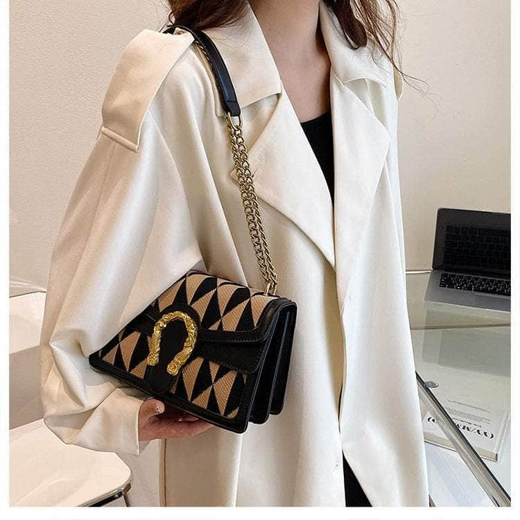 Luxury Shoulder Crossbody Chain Leather Purse