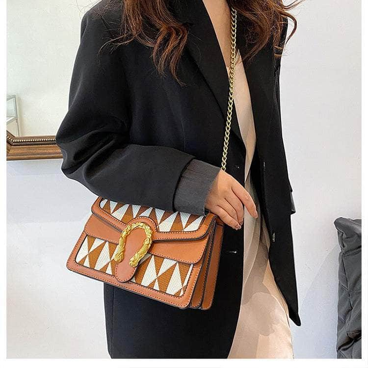 Luxury Shoulder Crossbody Chain Leather Purse